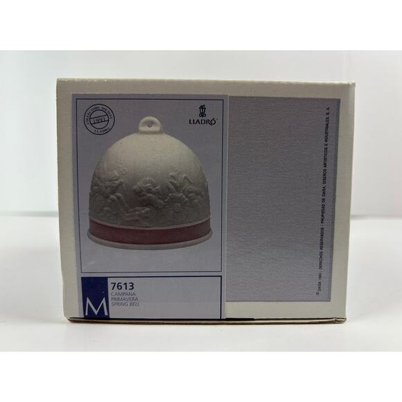 Lladró Collectors Society Spring Bell 1991 Porcelain Campana Primavera #7613 Box - Picture 11 of 12